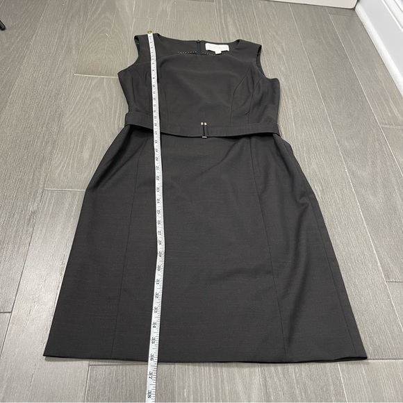 HUGO BOSS DOBINA Virgin Wool Shift Dress Belt Career Work Office Business 36 XS - Picture 15 of 16